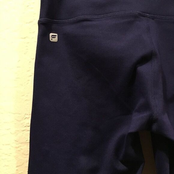 Fabletics Agnes Navy Blue Striped Leggings XXS - Picture 6 of 6